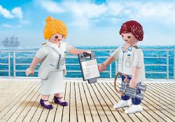 *** PLAYMOBIL - DUO HOTE ET HOTESSE DE CROISIERE #9216